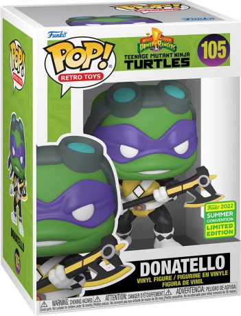 Figurine Funko Pop Tortues Ninja #105 Donatello (Mighty Morphin Power Rangers)