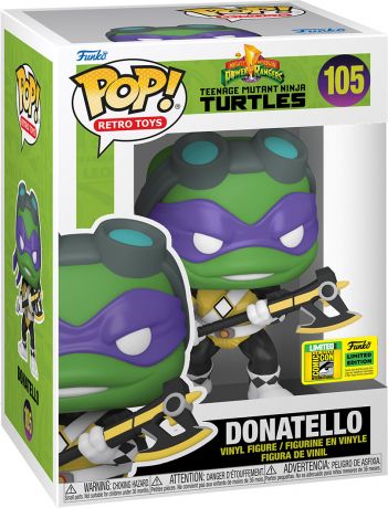 Figurine Funko Pop Tortues Ninja #105 Donatello (Mighty Morphin Power Rangers)