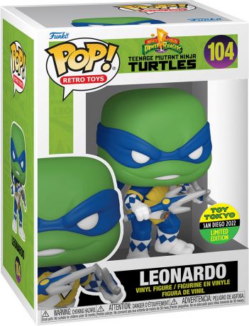 Figurine Funko Pop Tortues Ninja #104 Leonardo (Mighty Morphin Power Rangers)