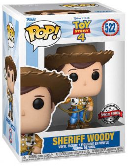 Figurine Funko Pop Toy Story 4 [Disney] #522 Shérif Woody - Métallique