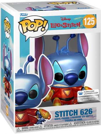 Figurine Funko Pop Lilo et Stitch [Disney] #125 Stitch 626 - Métallique