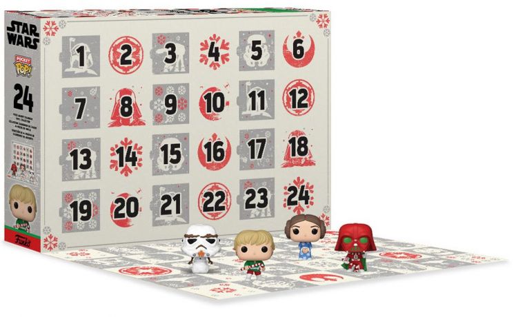 Figurine Funko Pop Star Wars : Noël Calendrier de l'Avent 2022 Star Wars