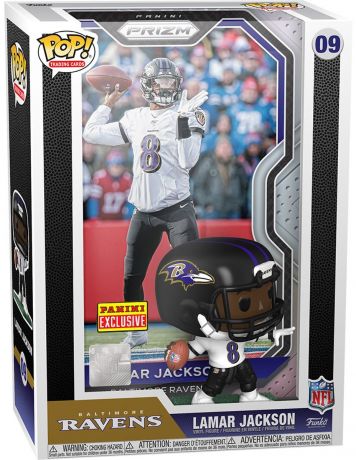 Figurine Funko Pop NFL #09 Lamar Jackson - Trading Card