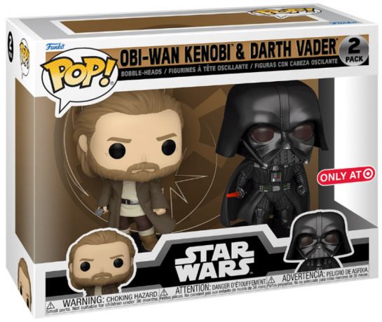 Figurine Funko Pop Star Wars : Obi-Wan Kenobi #00 Obi-Wan Kenobi et Dark Vador - Pack