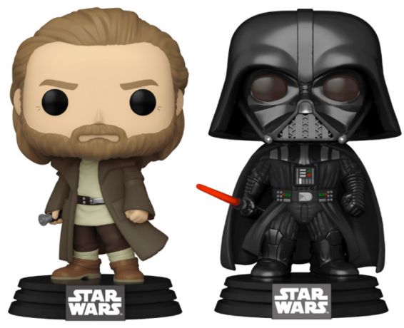 Figurine Funko Pop Star Wars : Obi-Wan Kenobi Obi-Wan Kenobi et Dark Vador - Pack