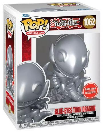 Figurine Funko Pop Yu-Gi-Oh! #1062 Dragon toon aux Yeux Bleus - Argent