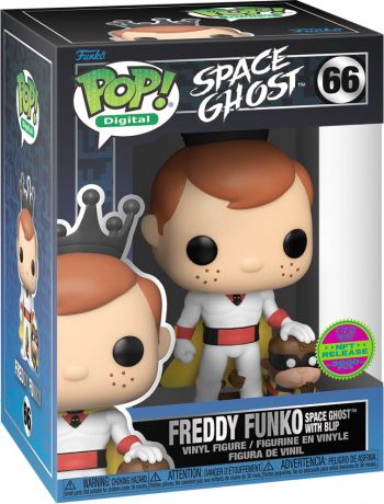 Figurine Funko Pop Hanna-Barbera #66 Freddy Funko Le Fantôme de l'espace avec Blip - Digital Pop