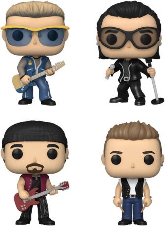 Figurine Funko Pop U2 Adam / Bono / The Edge / Larry - Pack