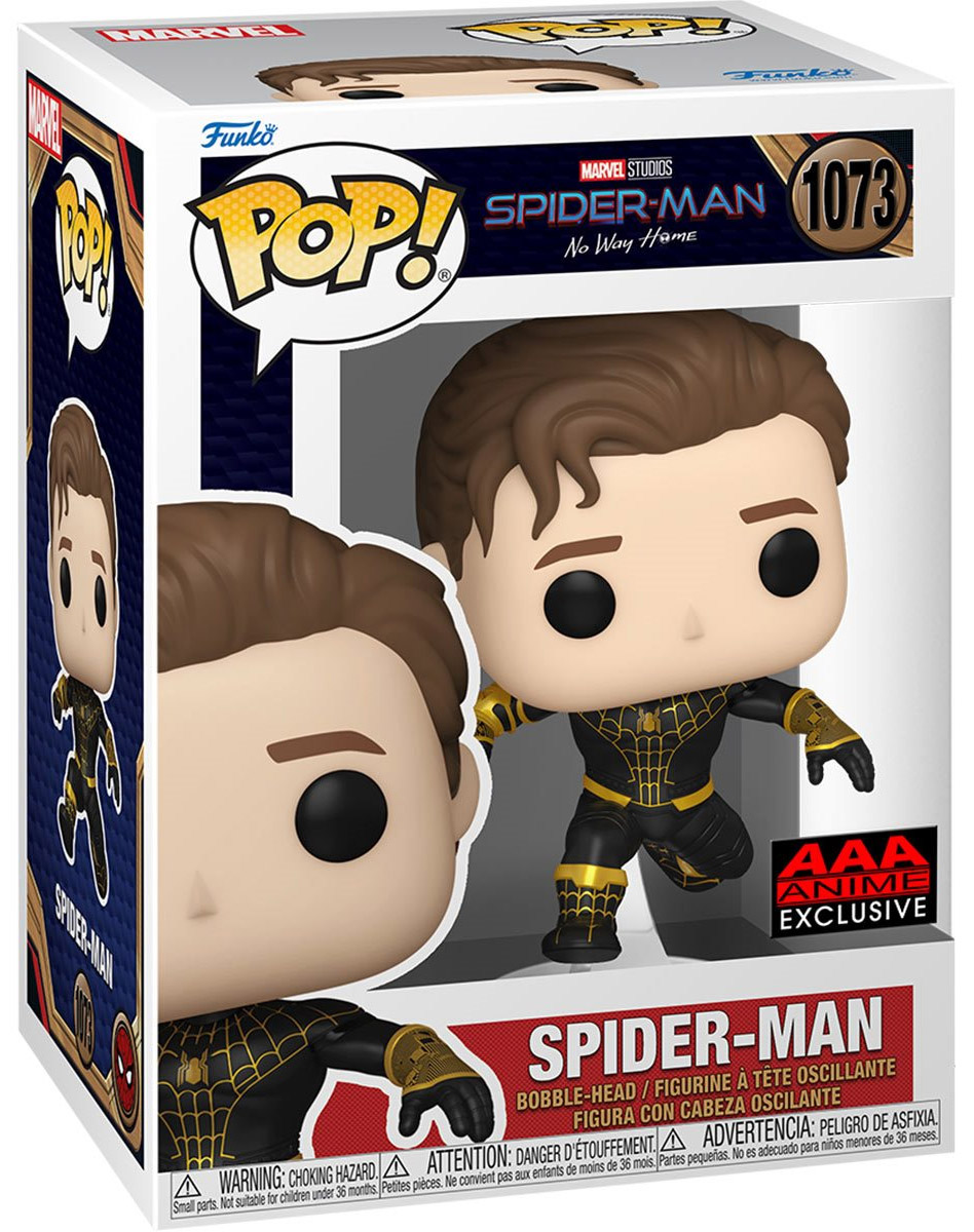 Figurine Pop Spider-Man: No Way Home #1073 pas cher : Spider-Man costume  noir