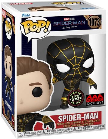 Figurine Funko Pop Spider-Man: No Way Home #1073 Spider-Man costume noir [Chase]