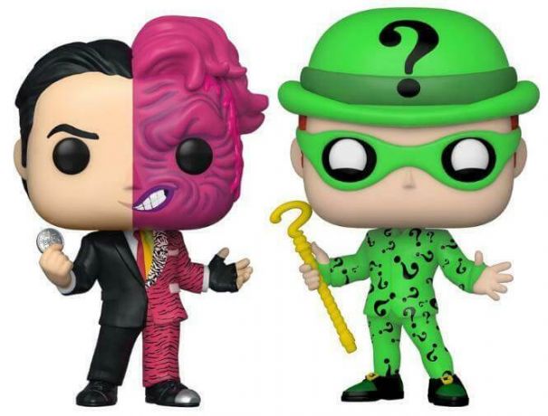 Figurine Funko Pop Batman Forever Double-Face et Sphinx - Pack