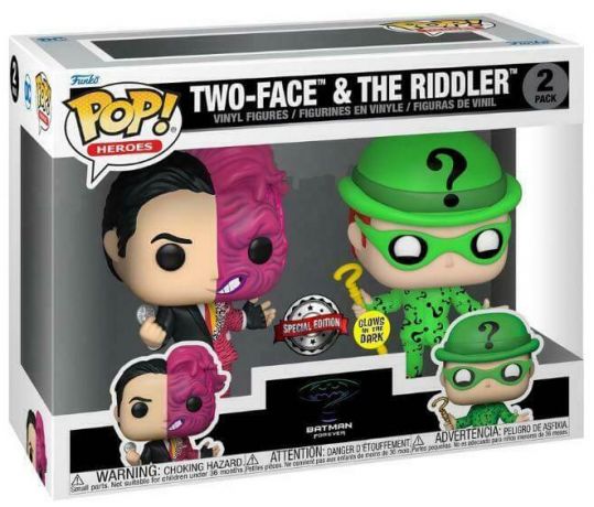 Figurine Funko Pop Batman Forever Double-Face et Sphinx - Pack