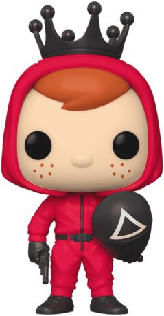 Figurine Funko Pop Freddy Funko Freddy Funko en Soldat rouge masque Triangle