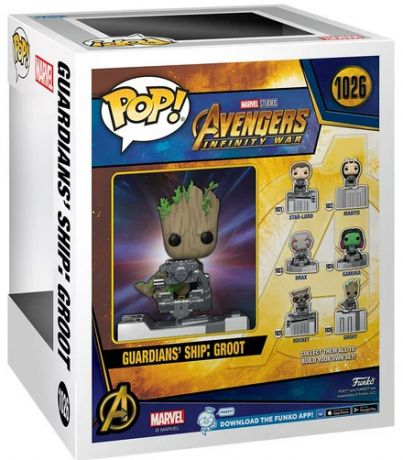 Figurine Funko Pop Avengers : Infinity War [Marvel] #1026 Groot : Le vaisseau Benatar