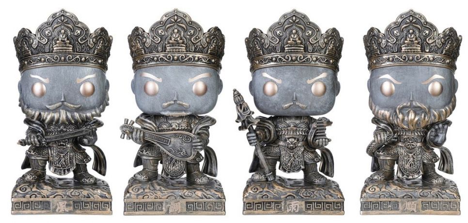 Figurine Funko Pop Funko Pop Asia Quatre rois célestes - Roi du Sud, EST, Nord et Ouest