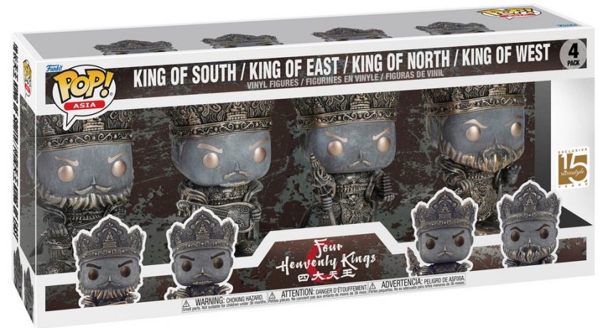 Figurine Funko Pop Funko Pop Asia Quatre rois célestes - Roi du Sud, EST, Nord et Ouest