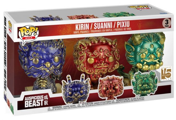 Figurine Funko Pop Funko Pop Asia Kirin / Suanni / Pixiu - Pack