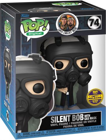 Figurine Funko Pop Comic Book Men #74 Silent Bob avec masque à gaz - Digital Pop