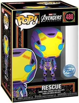 Figurine Funko Pop Avengers : Endgame [Marvel] #480 Rescue - BlackLight - T-Shirt