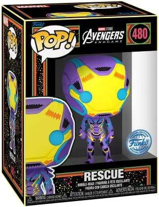 Figurine Funko Pop Avengers : Endgame [Marvel] #480 Rescue (Black Light) - T-Shirt