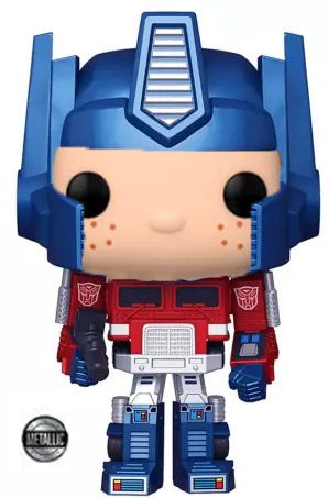 Figurine Funko Pop Freddy Funko Freddy Funko en Optimus Prime - Métallique