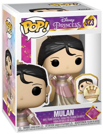 Figurine Funko Pop Disney Ultimate Princess #323 Mulan - Métallique sticker doré
