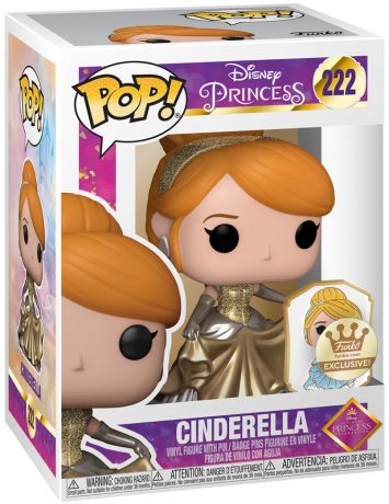 Figurine Funko Pop Disney Ultimate Princess #222 Cendrillon - Métallique sticker doré