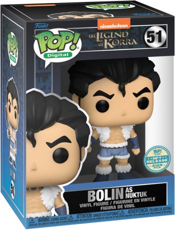 Figurine Funko Pop La Légende de Korra #51 Bolin en Nuktuk - Digital Pop