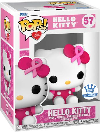 Figurine Funko Pop Sanrio #57 Hello Kitty - Sensibilisation au cancer du sein