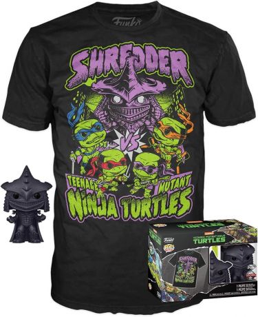 Figurine Funko Pop Tortues Ninja #1138 Super Shredder - Diamant - T-Shirt