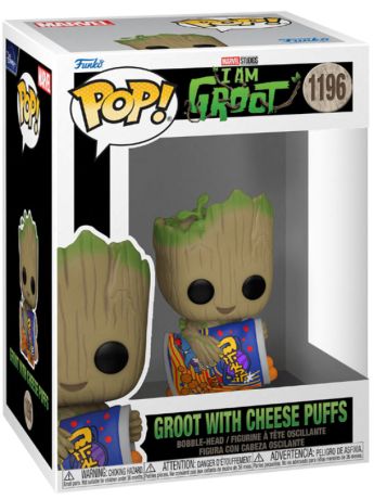 Figurine Funko Pop Je s'appelle Groot [Marvel] #1196 Groot avec cheese puffs