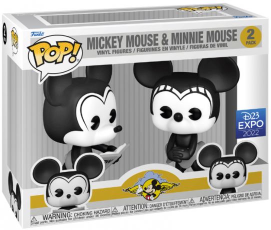 Figurine Funko Pop Mickey Mouse [Disney] Mickey Mouse & Minnie Mouse - Pack