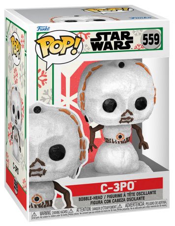 Figurine Funko Pop Star Wars : Noël #559 C-3PO bonhomme de neige