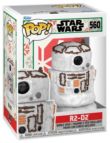 Figurine Funko Pop Star Wars : Noël #560 R2-D2 bonhomme de neige