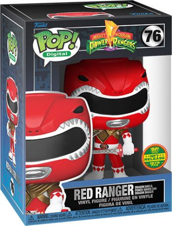 Figurine Funko Pop Power Rangers #76 Ranger Rouge - Digital Pop