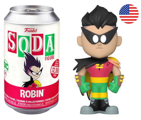 Figurine Funko Soda Teen Titans Go! Robin (Canette Rouge)