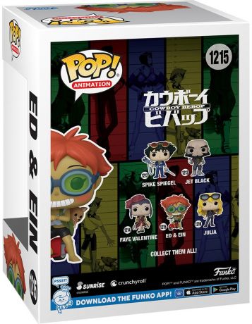 Figurine Funko Pop Cowboy Bebop #1215 Ed & Ein sur scooter