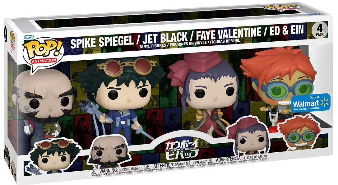 Figurine Pop Cowboy Bebop pas cher : Ed & Ein sur scooter - Porte-clés