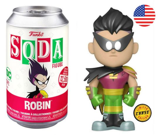 Figurine Funko Soda Teen Titans Go! Robin (Canette Rouge) [Chase]