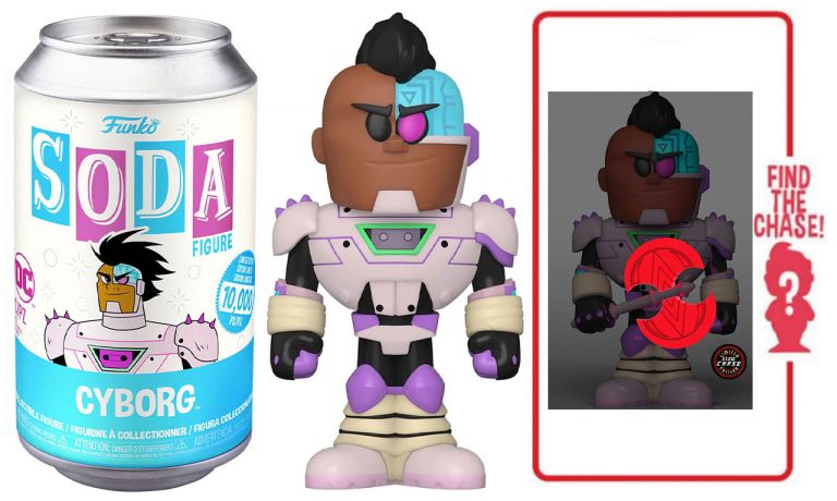 Figurine Funko Soda Teen Titans Go! Cyborg (Canette Bleue)