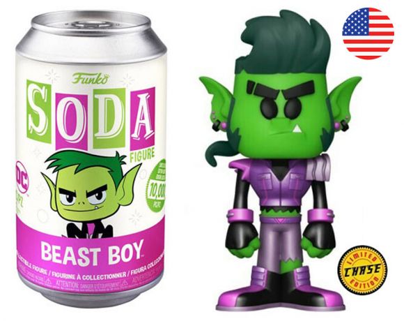 Figurine Funko Soda Teen Titans Go! Changelin (Canette Rose) [Chase]