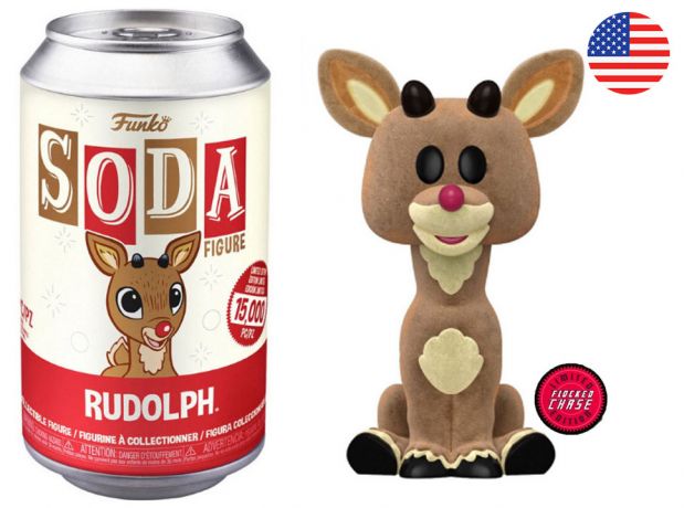 Figurine Funko Soda Rudolphe le renne au nez rouge (1964) Rudolph (Canette Rouge) [Chase]