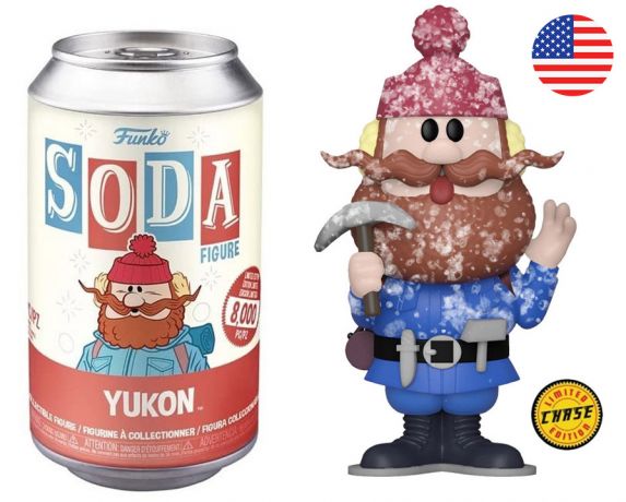 Figurine Funko Soda Rudolphe le renne au nez rouge (1964) Yukon (Canette Rouge) [Chase]