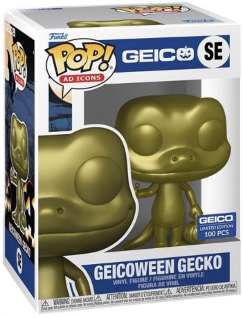 Figurine Funko Pop Icônes de Pub Geico Gecko - Or