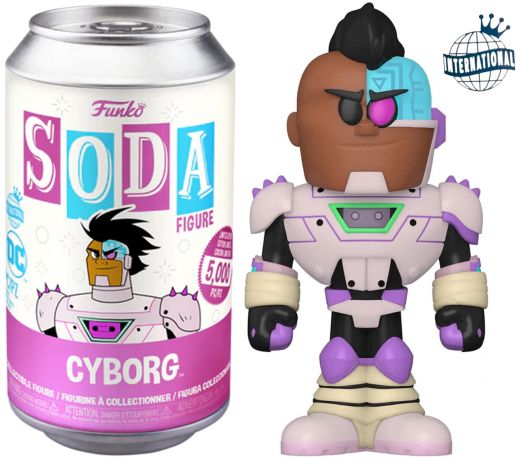 Figurine Funko Soda Teen Titans Go! Cyborg (Canette Rose)
