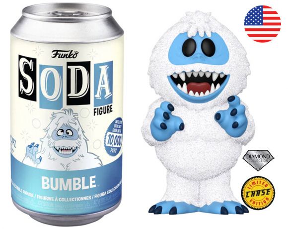 Figurine Funko Soda Rudolphe le renne au nez rouge (1964) Bumble (Canette Bleue) [Chase]