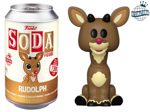 Figurine Funko Soda Rudolphe le renne au nez rouge (1964) Rudolph (Canette Marron)