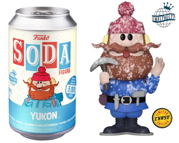 Figurine Funko Soda Rudolphe le renne au nez rouge (1964) Yukon (Canette Bleue) [Chase]