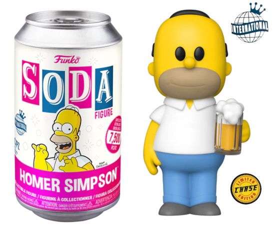 Figurine Funko Soda Les Simpson Homer Simpson (Cannette Rose) [Chase]