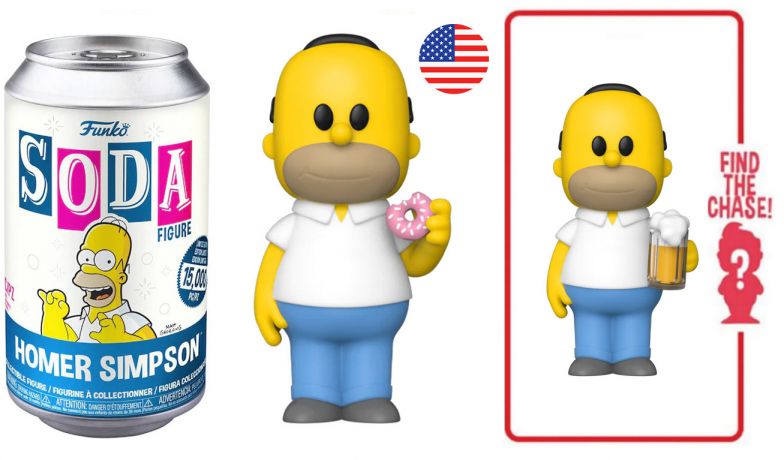 Figurine Funko Soda Les Simpson Homer Simpson (Cannette Bleue)